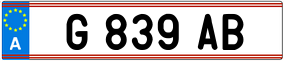 Trailer License Plate